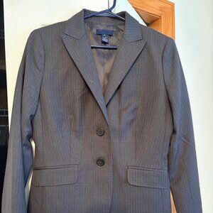 Gray Pinstripe J. Crew Blazer (Size 4)